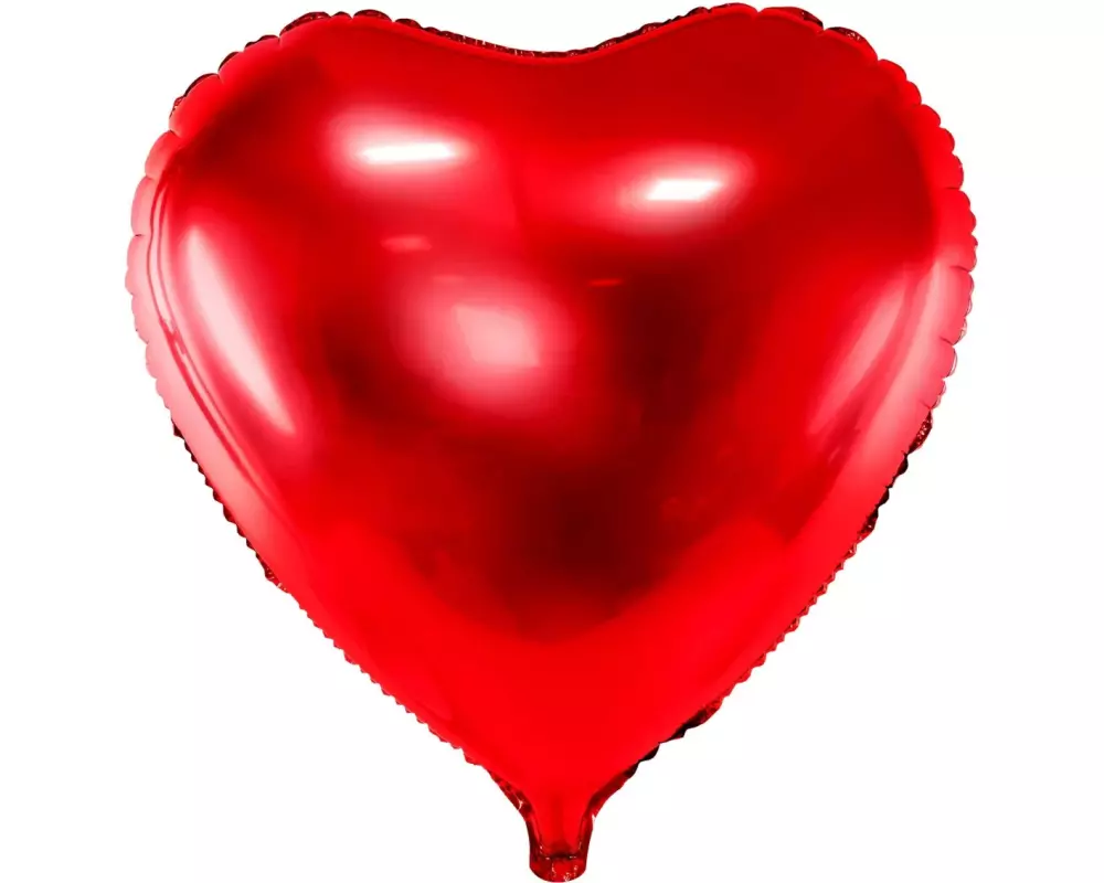 Partydeco Folienballon Herz Rot