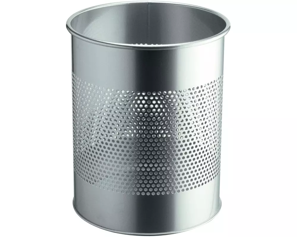 DURABLE Papierkorb 15 Liter, Silber