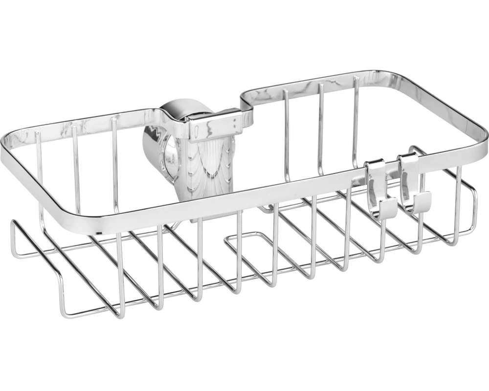 Wenko Duschmittelhalter Floresta Eckig, Silber