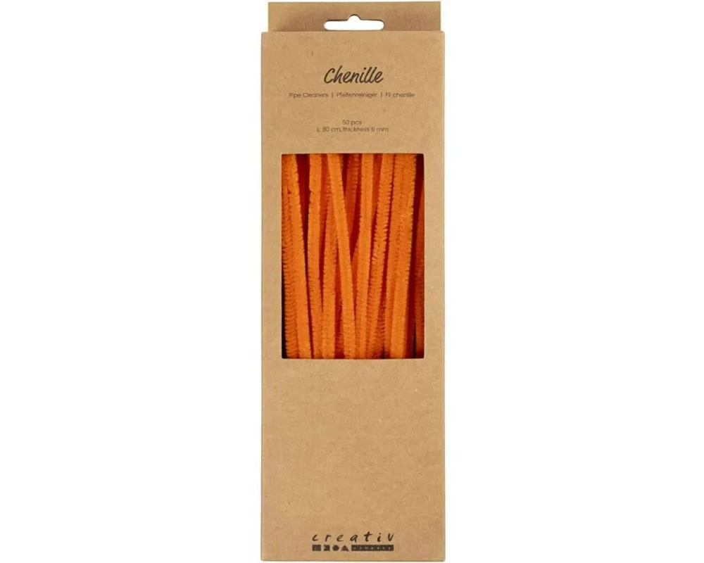 Creativ Company Chenilledraht 50 Stück, Orange