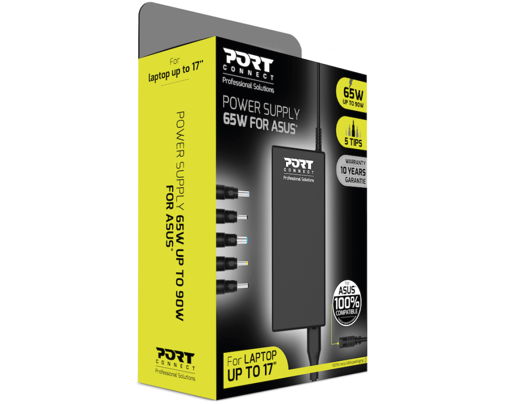PORT PowerSupply 65W ASUS 900093-AS Black
