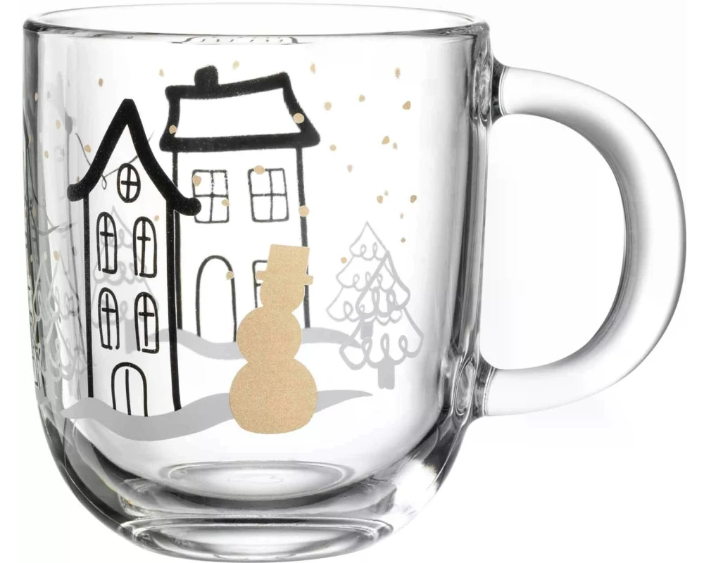 Leonardo Tasse Magico Häuser 400 ml, 1 Stück, Transparent