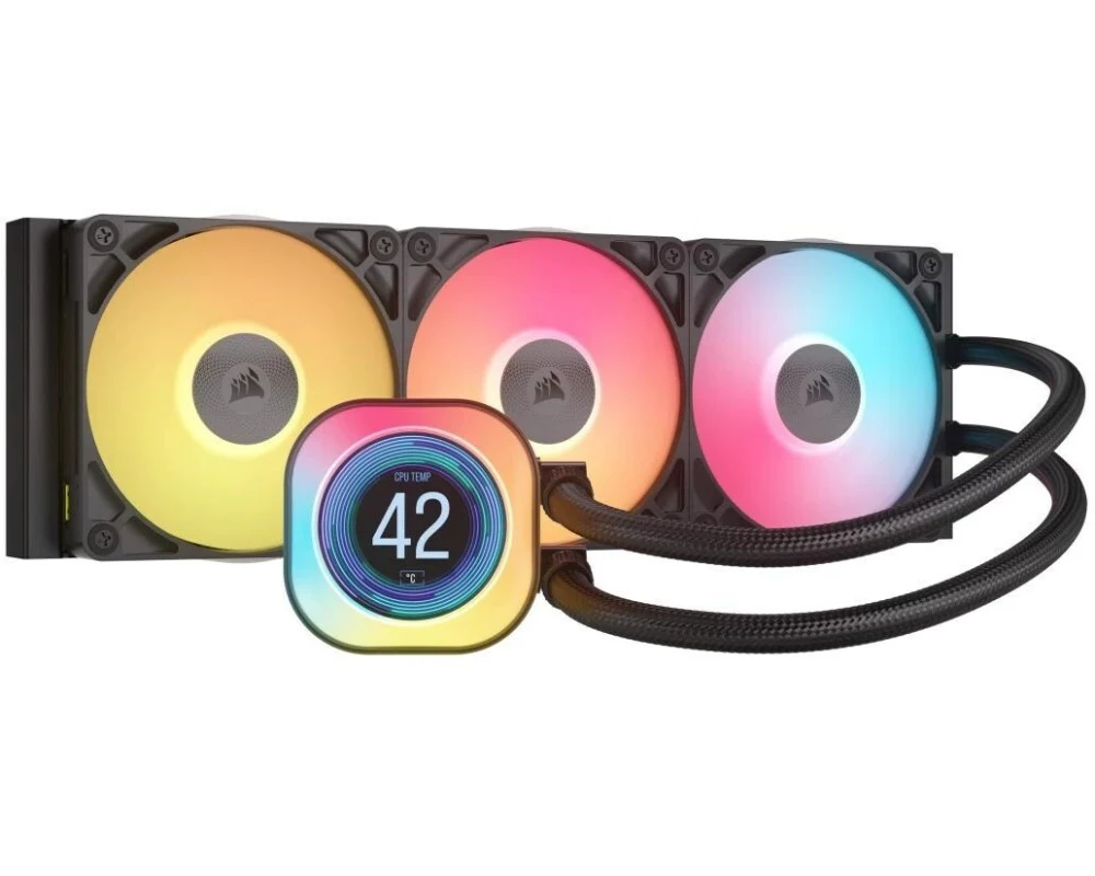 Corsair Wasserkühlung ICUE Titan 360 RX LCD Schwarz