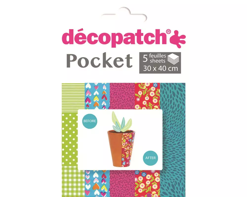 décopatch Decopatch-Papier Nr. 6, 5 Blatt