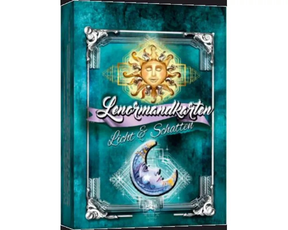 Lenormandkarten Licht und Schatten Design (Gross - ohne weißen Rand)