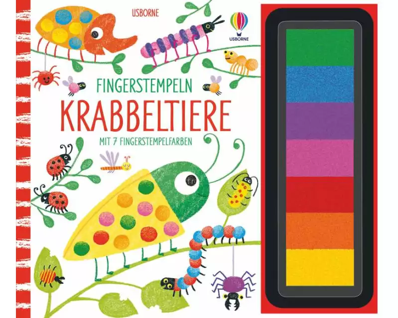 Fingerstempeln: Krabbeltiere