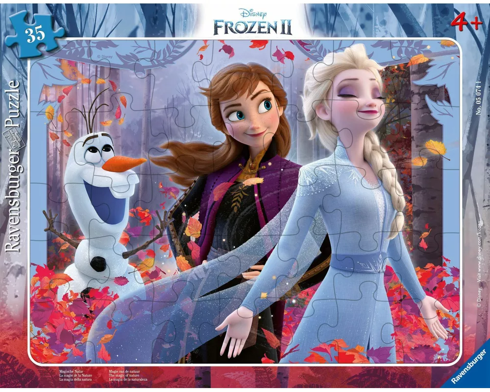 Kinderpuzzle 35 Teile - Disney Die Eiskönigin 2 - Magische Natur