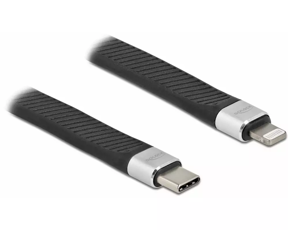 Delock USB-Ladekabel FPC Flachbandkabel USB-C - Lightning 0.13 m