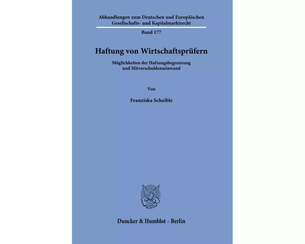 Haftung von Wirtschaftsprüfern