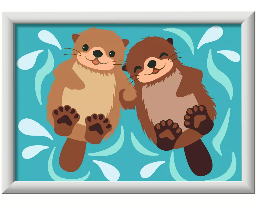 Ravensburger Malen nach Zahlen CreArt Trendiger Otter