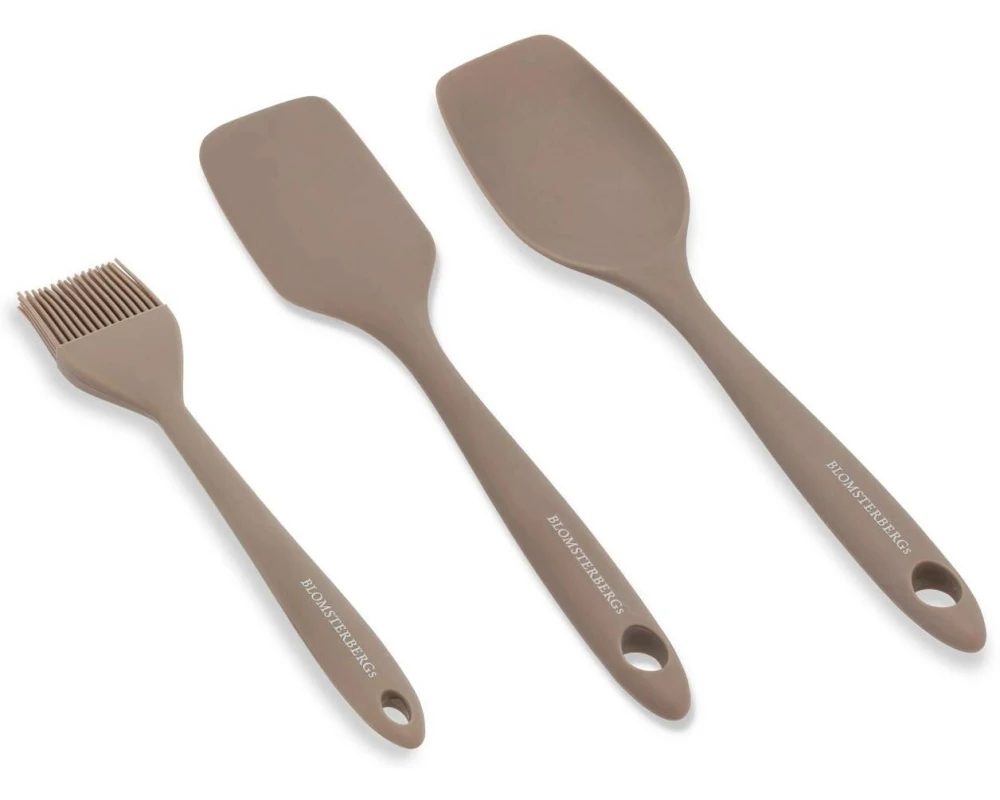 Blomsterberg Küchenhelfer-Set, Latte, Silikon