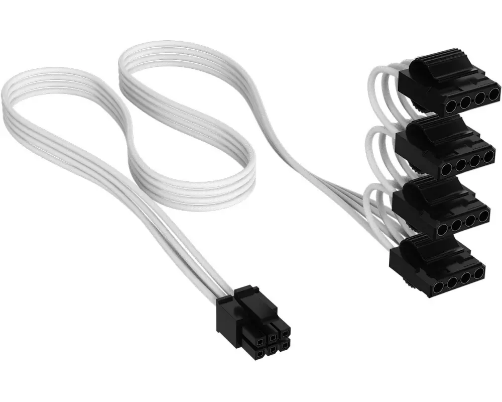 Corsair Stromkabel PATA Power Weiss, 75 cm