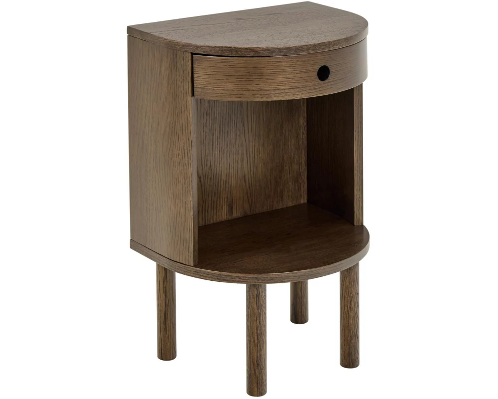 AC Design Nachttisch Paron Dunkelbraun, 40 x 31.5 x 60 cm