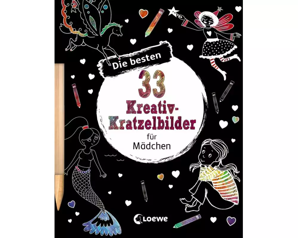 Die besten 33 Kreativ-Kratzelbilder für Mädchen