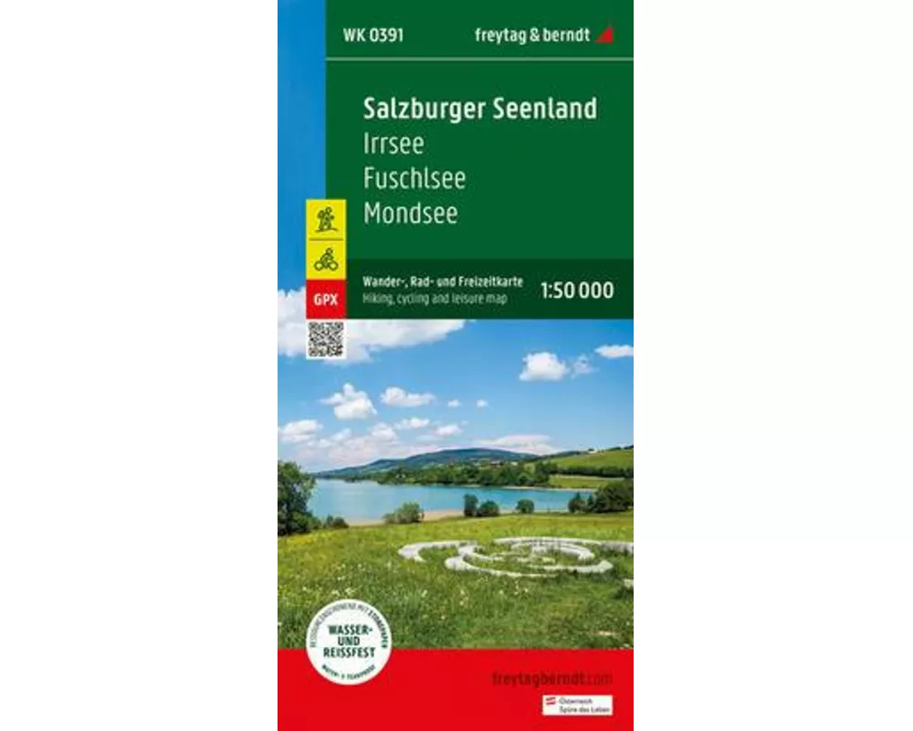 freytag & berndt Wanderkarte WK 0391 Salzburger Seenland, Irrsee - Fuschlsee - Mondsee 1:50.000