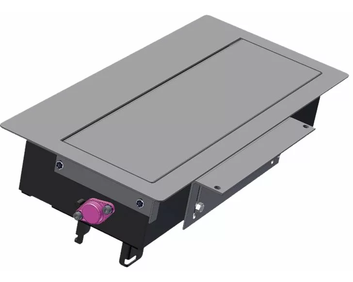 Bachmann TOPF RAME built-in Short 4-way, ALU flap RAL9006