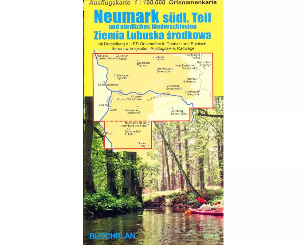 Landkarte Neumark - südlicher Teil 1:100 000