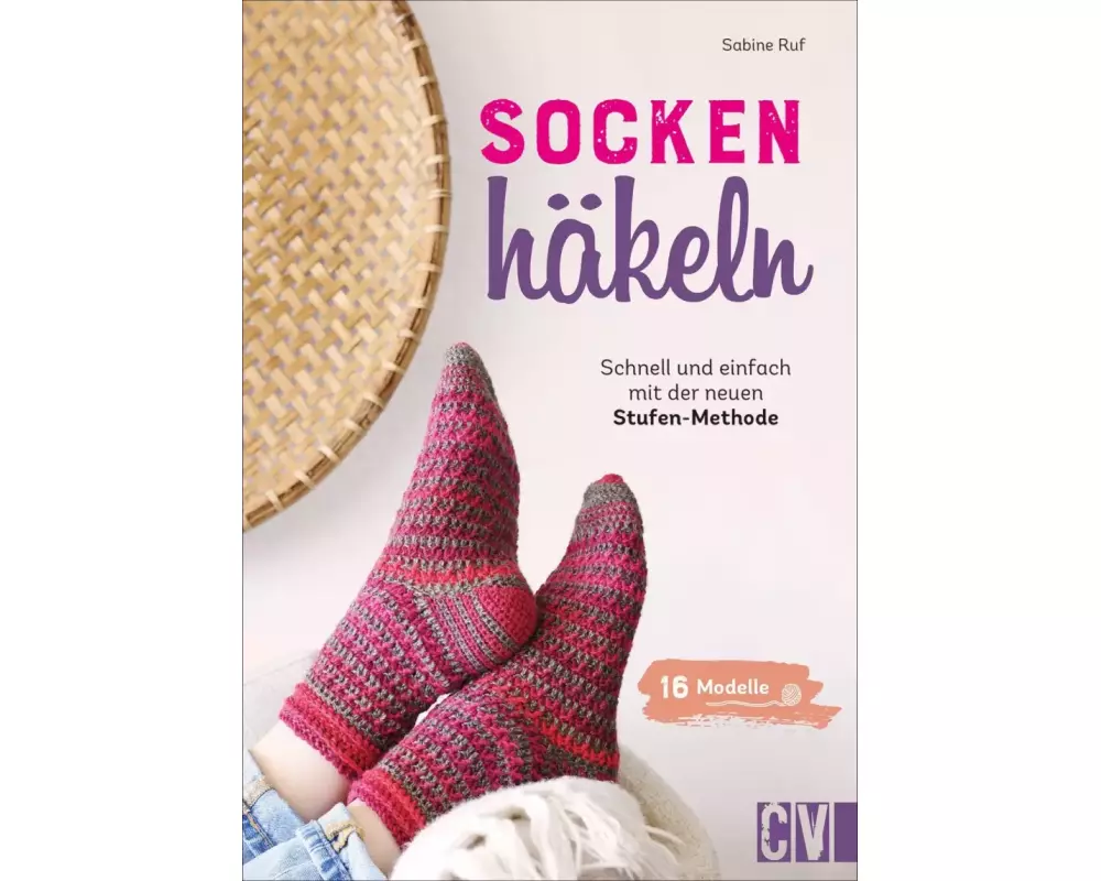 Socken häkeln - Schnell und einfach mit der 4-Stufenmethode