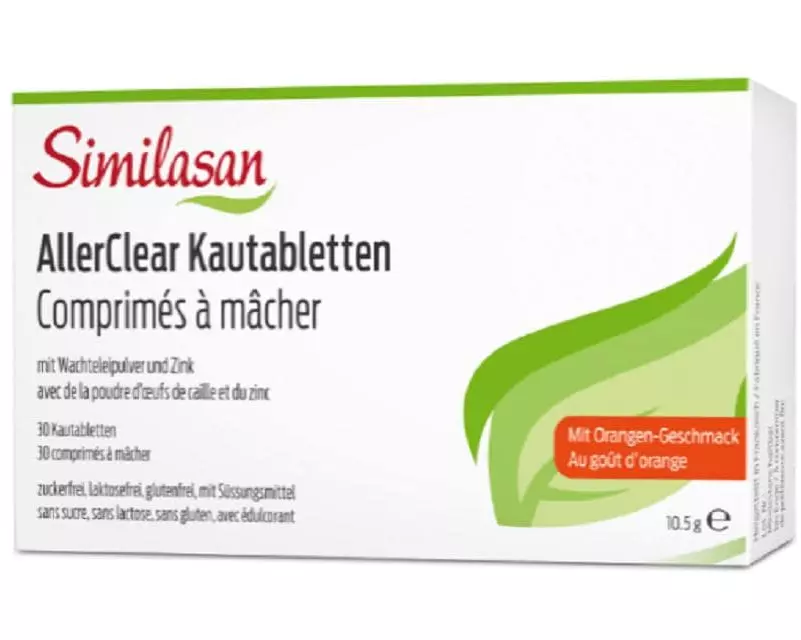 Similasan AllerClear Kautabletten Orange 30 Stück