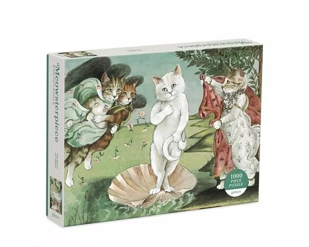 Birth of Venus Meowsterpiece of Western Art 1000 Piece Puzzle
