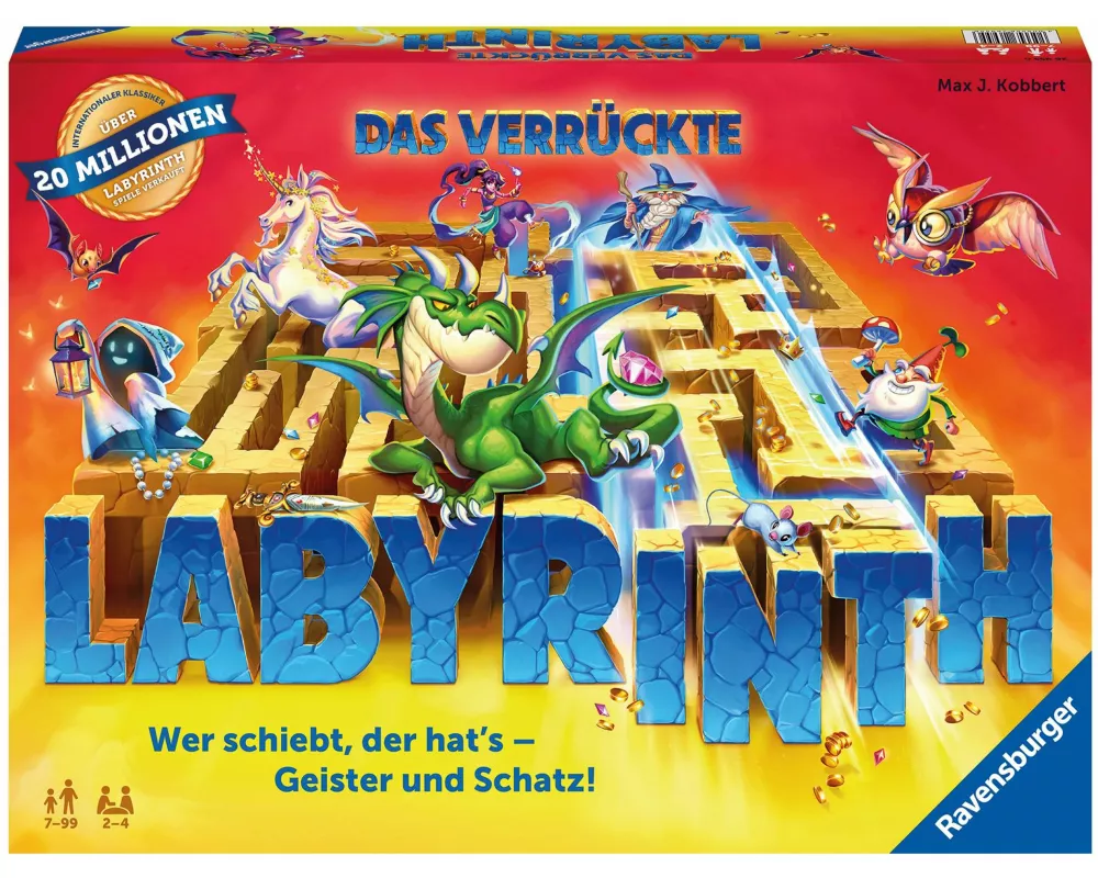 Das verrückte Labyrinth - Gesellschaftsspiel & Brettspiel ab 7 Jahre