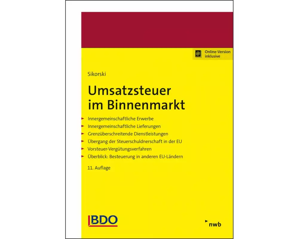 Umsatzsteuer im Binnenmarkt