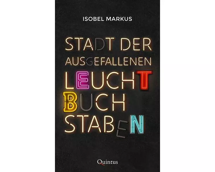 Stadt der ausgefallenen Leuchtbuchstaben