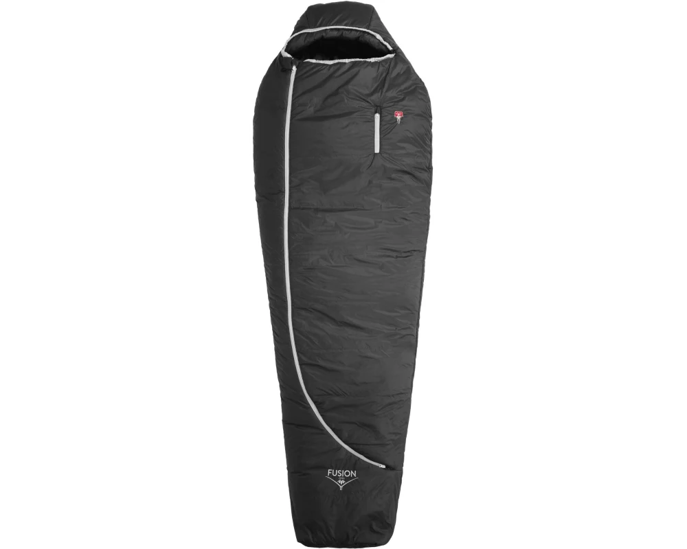Grüezi Bag Schlafsack Fusion Zero -3 °C 200 cm, Schwarz
