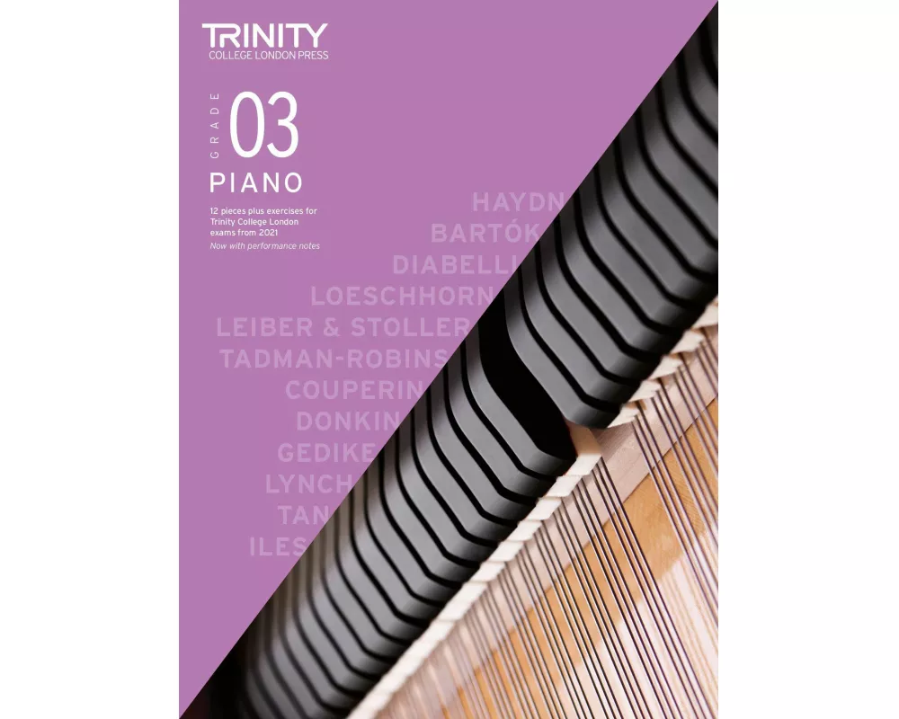 Trinity College London Piano Exam Pieces Plus Exercises From 2021: Grade 3