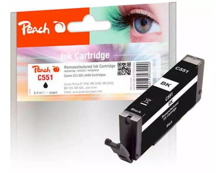 Peach Tinte Canon CLI-551PBK Photo Black