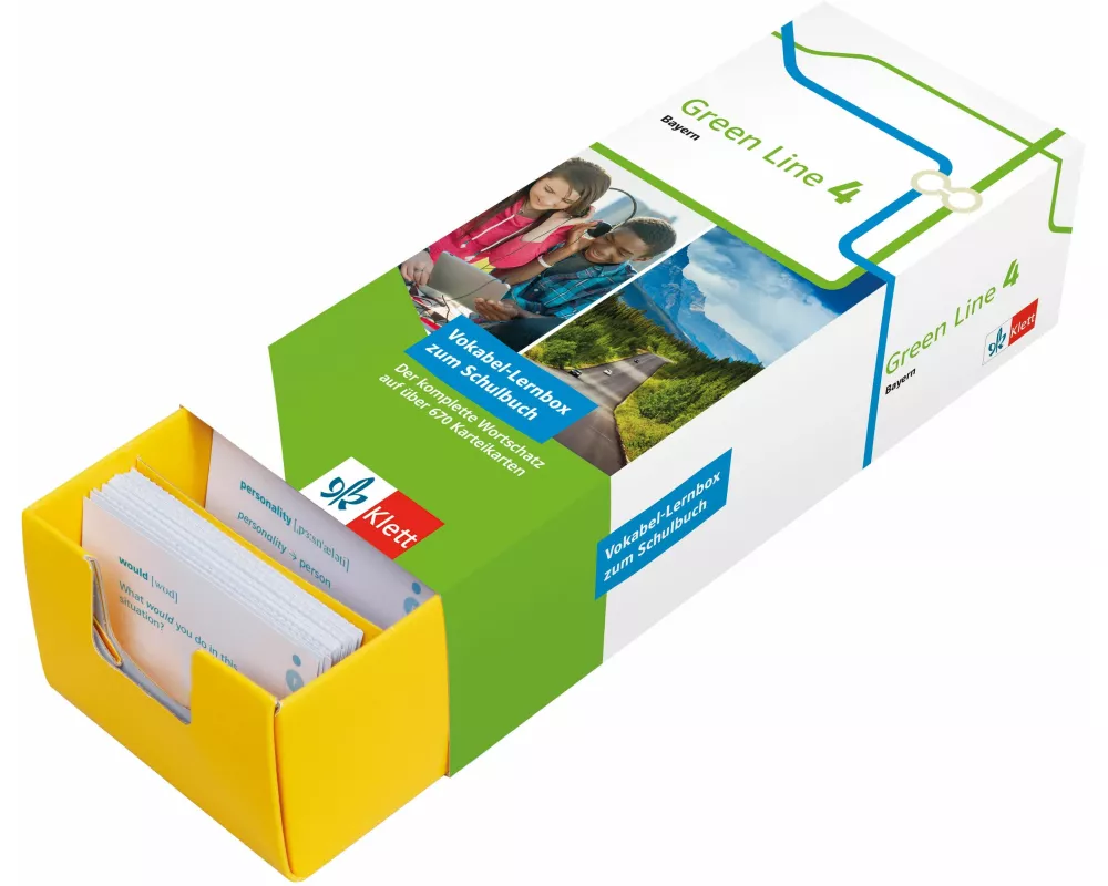 Klett Green Line 4 Bayern Klasse 8 Vokabel-Lernbox zum Schulbuch
