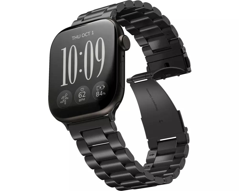 Vonmählen Armband Link Bracelet 3 44/45/46/49 mm Schwarz
