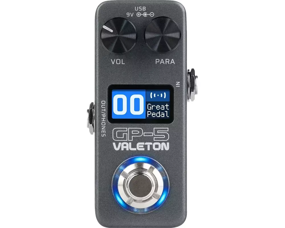 Valeton GP-5 Multieffektpedal mit Amp-Simulation und IR-Loader