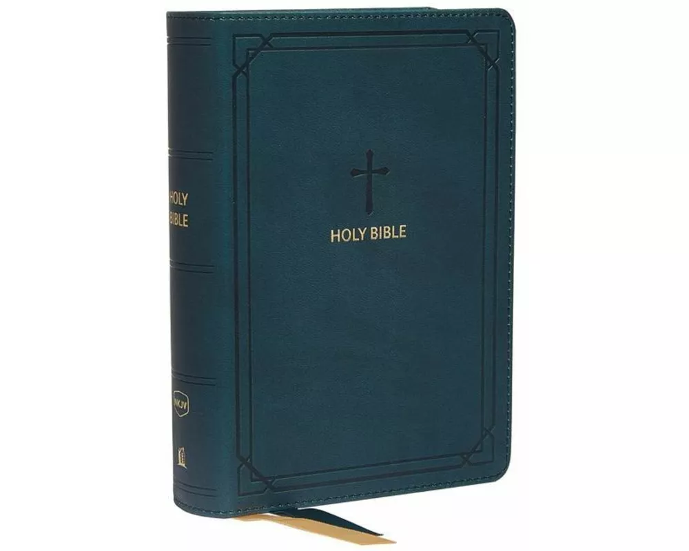 NKJV, End-of-Verse Reference Bible, Compact, Leathersoft, Teal, Red Letter, Comfort Print