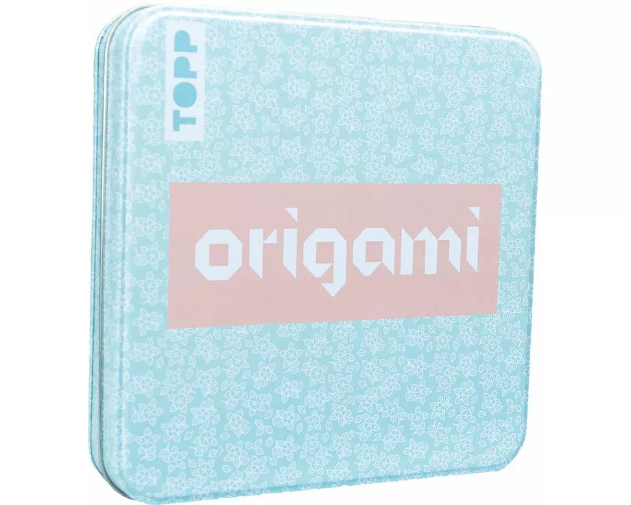 Origami Faltblätter mit Designdose (Floral)