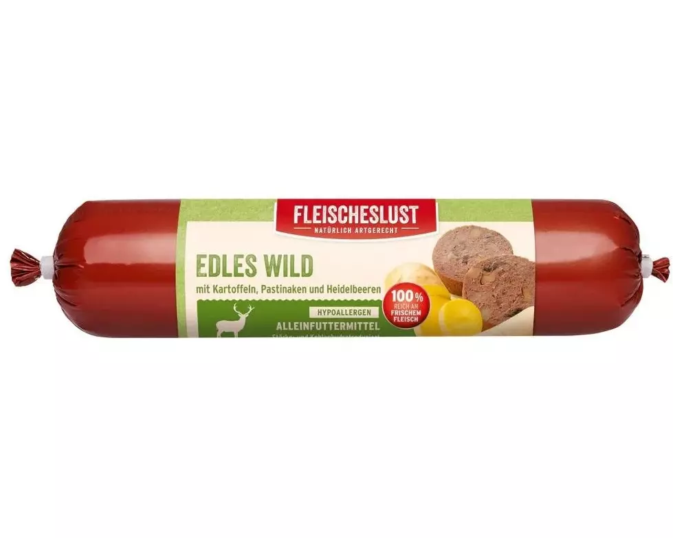 Fleischeslust Nassfutter Hypoallergen Edles Rotwild, 400 g