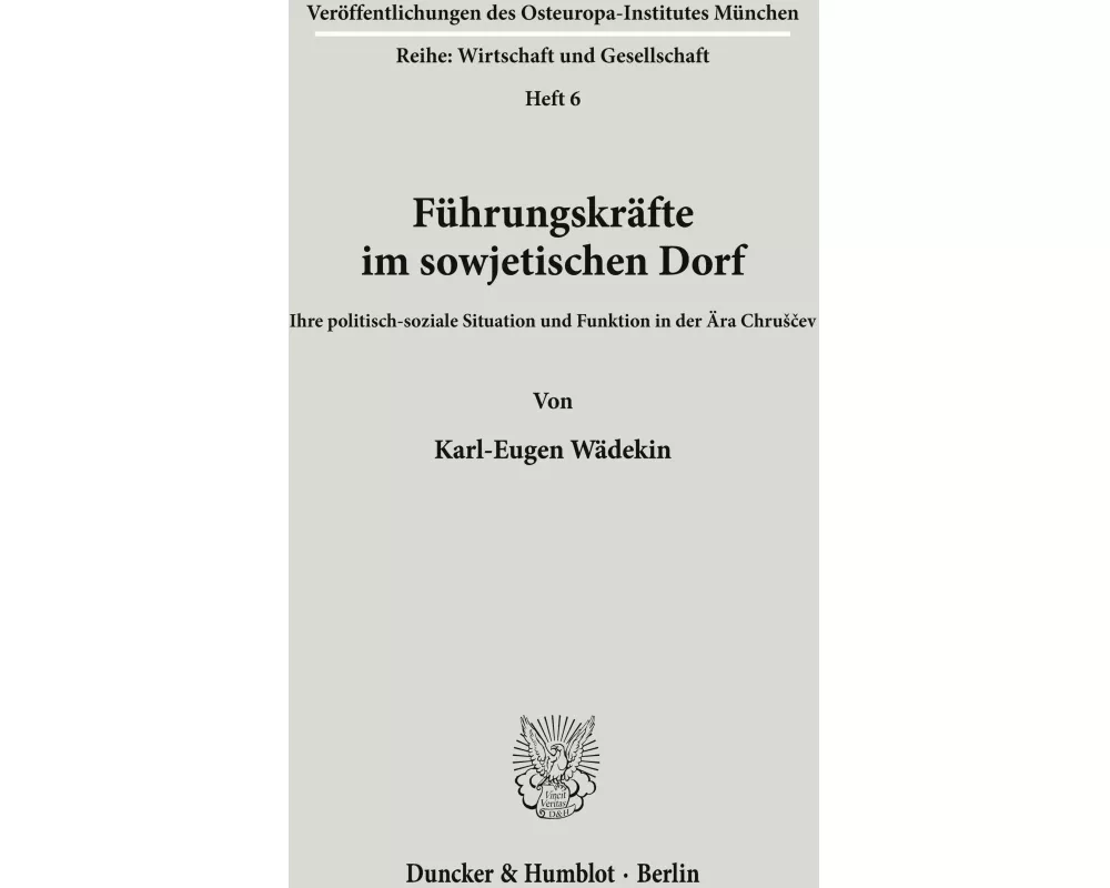 Führungskräfte im sowjetischen Dorf