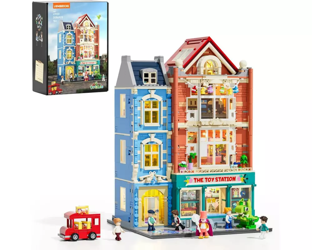 Lumibricks Spielzeugladen mit LED-Beleuchtung