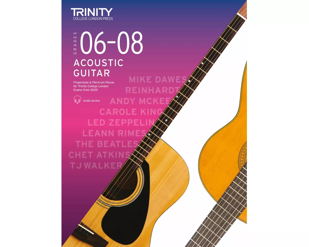 Trinity College London Acoustic Guitar Exam Pieces 2020: Grades 6–8