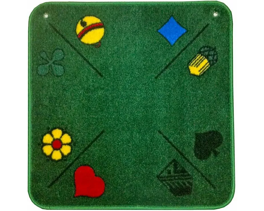 Jassteppich grün Ja/Pi, 60 x 60 cm