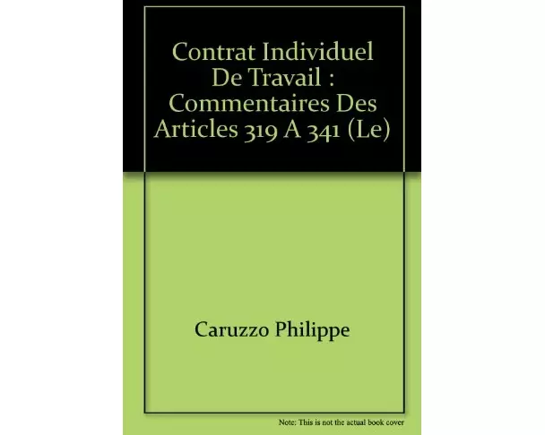 Le contrat individuel de travail