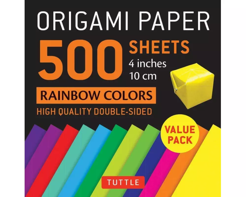 Origami Paper 500 sheets Rainbow Colors 4" (10 cm)