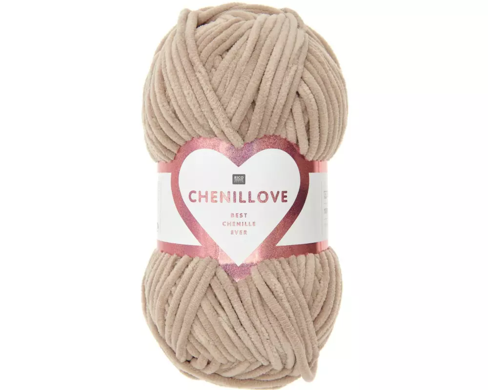 Rico Design Wolle Chenillove 100 g, Beige