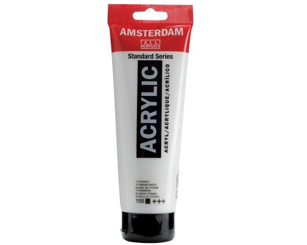 AMSTERDAM Acrylfarbe 250ml 17121050 tit.weiss 105