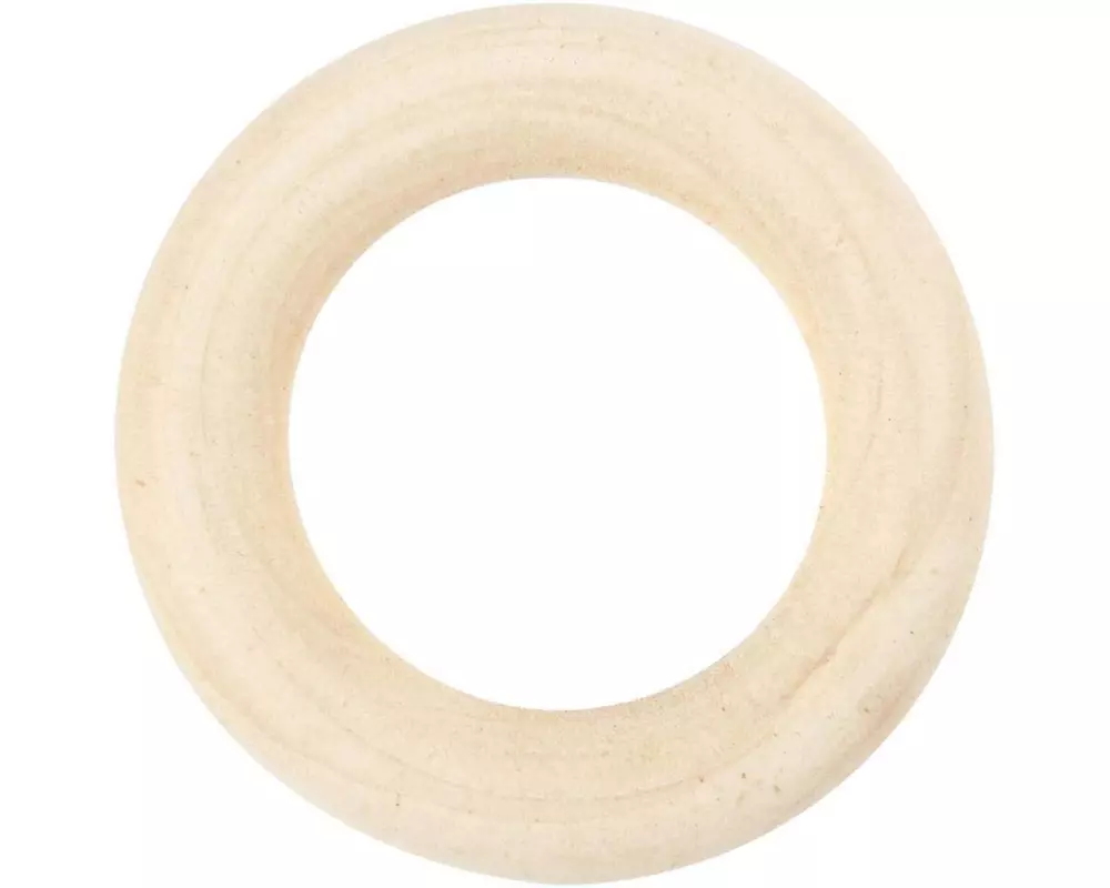Creativ Company Holzkleinteile Ø 3.5 cm Holzring, 8 Stück