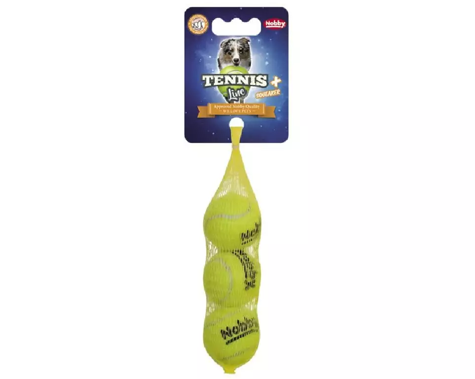 Nobby Hunde-Spielzeug Tennisball, Gelb