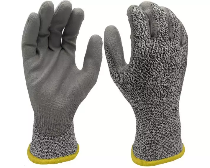 FTM Schnittschutzhandschuh Klasse C, Nylon M, Grau, 12 Stück