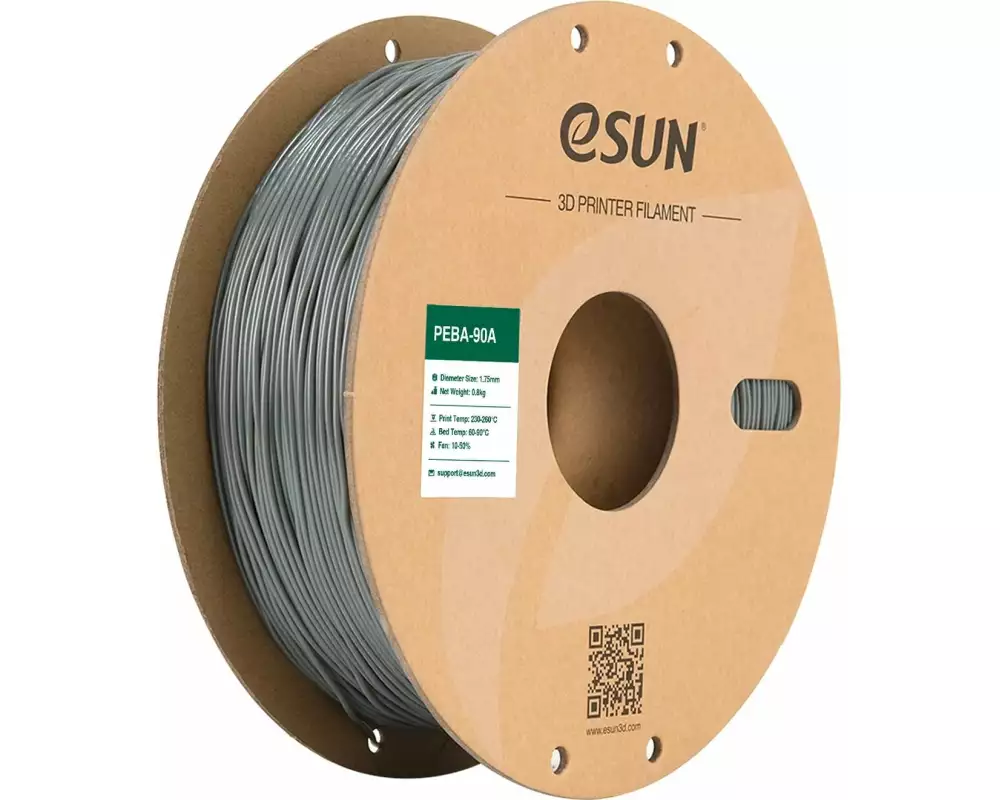eSun Filament PEBA 90A Grau 1.75 mm 0.8 kg