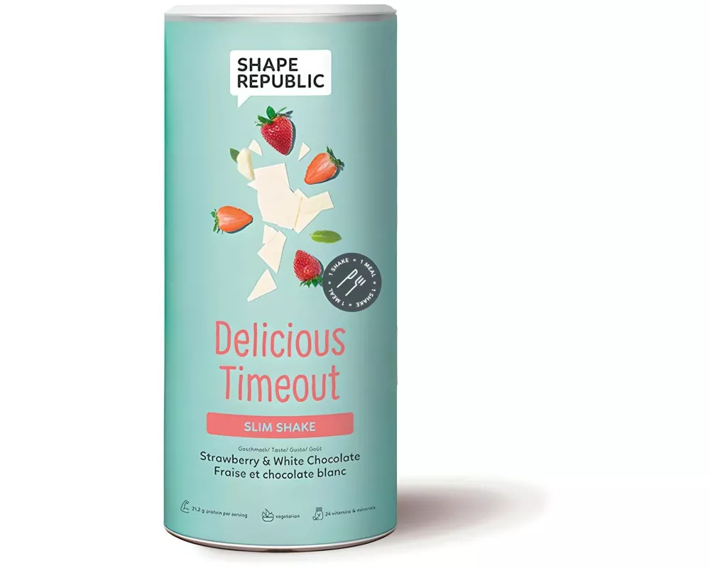 Shape Republic Slim Shake Strawberry and White Chocolate mit Hafer 420 g