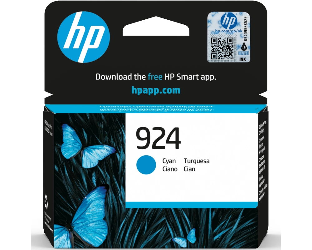 HP Tintenpatrone 924 cyan 4K0U3NE OfficeJet Pro 8120/8130 400 S.